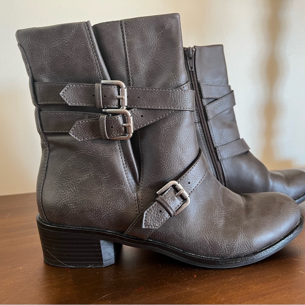 Faux leather grey boots from Style & Co.